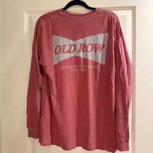 University of Alabama Old Row Red Long Sleeve Shirt